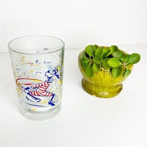 DISNEY Goofy Glass, 25 Year Magic Anniversary, Vintage Character Tumbler